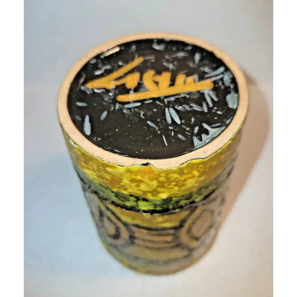 Signed Livia Gorka Mid Century Modern Hungarian Studio Pottery Vase Cup MCM